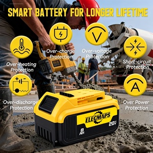 Pack de batterie au lithium 2,0 Ah 20 V + kit chargeur de remplacement pour les batteries d'outils électriques de la série 20 Volt, série DCB - Product Image 5