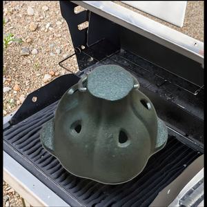 Sartén <span class=keywords><strong>para</strong></span> asar de hierro fundido <span class=keywords><strong>para</strong></span> barbacoa de ajo, Té naranja, castañas guisadas, frutos secos, olla de dos orejas sin recubrimiento - Product Image 2