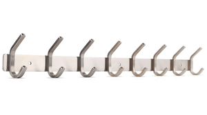 Porte-manteau mural moderne en acier inoxydable robuste et écologique avec 6 crochets pour serviettes et vêtements de salle de bain - Product Image 2