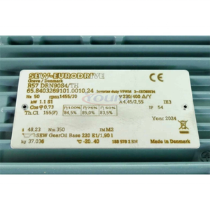 Nuevo Motorreductor Helicoidal Original EURODRIVE R57 DRN90S4/TH 1.1KW IE3 Trifásico Industrial - Product Image 2