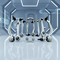 Kit de Bras de Suspension Avant ATMAN d'Origine, 12 Pièces, Qualité Supérieure, Réf. 8E0498998 pour Audi A4 B6 et B7