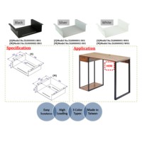 LONGSHUEI OEM Penyangga CPU Bawah Meja dari Baja Kokoh dengan Pemasangan Mudah, Kompatibel untuk Mini, Garansi 2 Tahun