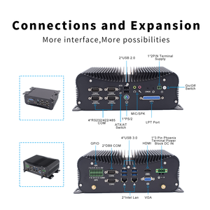Industrial Core I7 8500U Fanless <b>Mini</b> <b>PC</b> With 16GB DDR4 and 256GB SSD 6 Com Port Computer Host P12B Core I5 10210U Small Industr - Product Image 5