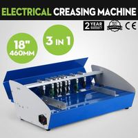 Nouvelle machine à plier le papier électrique 3-en-1 en métal de 460 mm (18 pouces) avec perforatrice