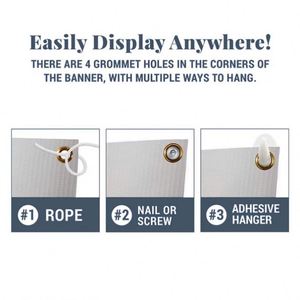 Pancarta de Graduación Personalizada 2025, Impresión Digital en Vinilo, Colores Escolares, Letreros para Jardín, Regalos de Graduación - Product Image 3