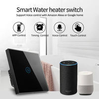 Prix usine 20A 40A Tuya Zigbee Smart AC Commutateur Chauffe-eau/Chaudière Électrique Maison Télécommande WiFi Tactile Interrupteur Mural