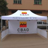 Tente de réception publicitaire personnalisée 10x15 avec logo, pour événements extérieurs, en aluminium, type chapiteau, gazebo, auvent, tente pop-up 10x10 pour salon professionnel