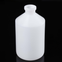 Vial Transparente para Inyección de Vacunas Veterinarias para Mascotas, 100 ml, Estéril, con Tapón de Goma PP/HDPE, Botella para Medicamentos Líquidos