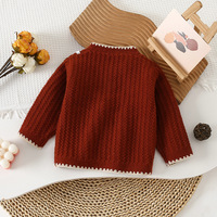 Vêtements pour bébé fille automne-hiver, inspirés des célébrités, style coréen, gilet à imprimé, anti-froissement, style en laine peignée, tricot