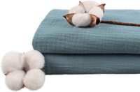 Vente en gros rouleau personnalisé couverture d'emmaillotage pour bébé double gaze tissu de mousseline de coton doux léger pour garçons filles pour chemises sacs