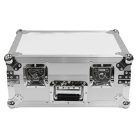Étui de vol pour platine vinyle en argent Étui de transport de protection pour platine tourne-disque universel