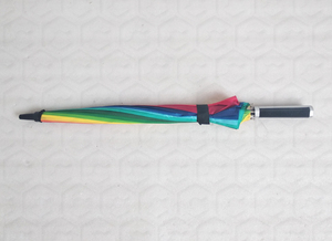 Hermosa de 22 pulgadas paraguas con 16 paneles Arco Iris tela de pongee - Product Image 6