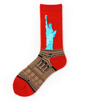 À la mode Art Renaissance peinture à l'huile hiver automne coton hommes femmes mode personnalisé hommes chaussettes