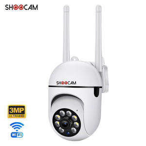 Caméra intérieure 3MP Wifi Sécurité domestique Caméra Wifi HD 3MP Vision nocturne Audio bidirectionnel Surveillance de bébé sans fil Caméra Wifi - Product Image 1