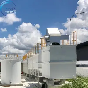 Planta de tratamiento de aguas residuales Mbr móvil MBR UF membrana en contenedor planta de tratamiento de aguas residuales electrocoagulación aguas residuales