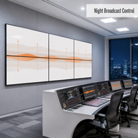 Mur vidéo LCD professionnel de 49 pouces, cadre de 0,88 mm, écran de raccordement 4K UHD à taux de rafraîchissement élevé pour studio de télévision et diffusion