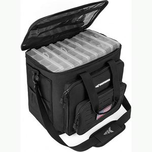 Échantillon gratuit : Sac à dos de pêche avec 2 porte-cannes, 4 boîtes à pêche, housse de pluie et petit sac isotherme - Product Image 2