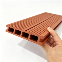 Revêtement de terrasse composite PE WPC, fabrication directe d'usine, taille et couleur personnalisables, pour projets de jardinage extérieur, imperméable et ignifuge