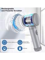 Nouvel ensemble de brosses de nettoyage multifonctionnelles électriques pour cuisine, gadget de cuisine électrique, brosse motorisée pour salle de bain