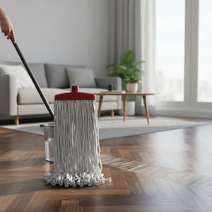 Mopa Húmeda Gizmop de 250g con Cabezal de Plástico de Microfibra en Bucle, Autoescurrible, Antibacteriana, Reutilizable, Sostenible y Duradera para Pisos de Parquet - Product Image 3