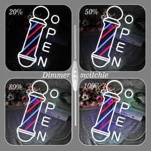 Enseigne néon ouverte pour barbershop, fournitures de salon de coiffure, décoration murale néon, convient aux salons de coiffure, enseignes de barbier, salon de coiffure - Product Image 2