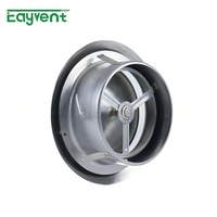 Diffuseur de plafond rond en acier inoxydable SS304, grille d'aération circulaire réglable pour la ventilation d'air chaud et froid HVAC, usine OEM
