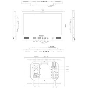 SEETEC Monitor de estudio de transmisión Full <span class=keywords><strong>HD</strong></span> 1920x1080, portátil de mano, servicio OEM y monitoreo de forma de onda - Product Image 6