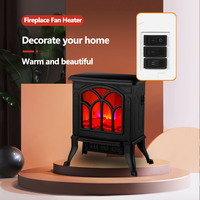 Ventilateur chauffant électrique à flamme 2000W, foyer, ventilateur chauffant, chauffage domestique, chambre à coucher, portable, ventilateur chauffant PTC