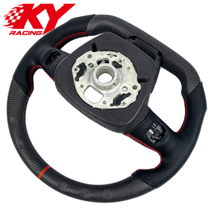 Volante personalizado de fibra de carbono mate y cuero para Audi A4 A5 Q3 Q5 Q7 Q8 SQ2 SQ5 SQ7 RSQ3 RSQ8 S3 S5 S6 S8 RS3 RS5 RS7 - Product Image 3
