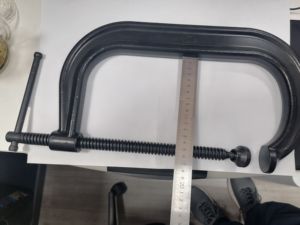 Jeu de pinces industrielles en acier forgé Kit de pinces en C 4 pièces Mâchoires traitées thermiquement Coussinets pivotants Soudage Menuiserie - Product Image 6