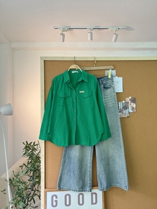 L380 Women's Long-Sleeve Breathable <b>Linen</b> Shirt with Two Trendy Patch Pockets Casual <b>Top</b> with Pockets Spring Summer Wear - Product Image 6
