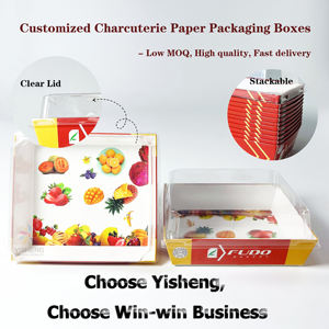 Caja de Papel Kraft Blanca para Empacar Alimentos, Contenedor para Mini Donuts <span class=keywords><strong>Dulces</strong></span>, Empaque para Panadería, Caja de Papel Desechable para Sándwiches, Bento para Almuerzo - Product Image 1