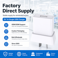 Chargeur mural USB simple SDL en stock, 5V 2.1A avec câble Type C, ensemble de chargeurs de téléphone promotionnels à bas prix, couleur aléatoire
