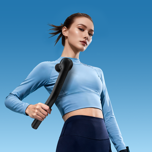 Pistola de Masaje de Espalda de Amplitud OEM de Fábrica Beoka, Relajación Muscular Portátil, Mini Gimnasio Corporal Inteligente, Pistola de Fascia de Mango Largo - Product Image 2