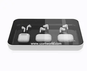 Espositore elettronico per consumatori di tecnologia Apple auricolare Retail Store Interior Design TWS espositore per auricolari