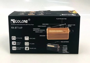 <span class=keywords><strong>Radio</strong></span> Multifuncional RX-BT169 <span class=keywords><strong>de</strong></span> Alta Sensibilidad y AM/FM, <span class=keywords><strong>Radio</strong></span> Portátil Recargable para el Hogar con Antena - Product Image 5