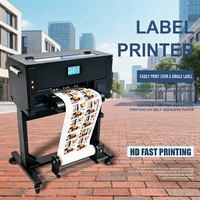 Impresora de Etiquetas de Tinta de Pigmento para Inyección de Tinta A3, Impresora de Etiquetas en Rollo Multicolor XP600 de 30 cm con Soporte