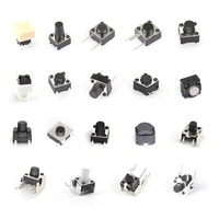 Interrupteur tactile électronique à bouton-poussoir en laiton et acier inoxydable 4,5*4,5 mm DIP 4 broches 1NO 50mA pour appareils électroménagers