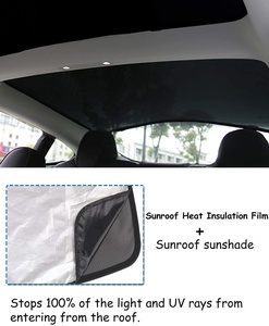 Pare-soleil de toit en verre pour Tesla Model 3 Highland Pare-soleil de toit pour rafraîchir pour Tesla Model 3 Accessoires de voiture 4 PCS/Set - Product Image 3