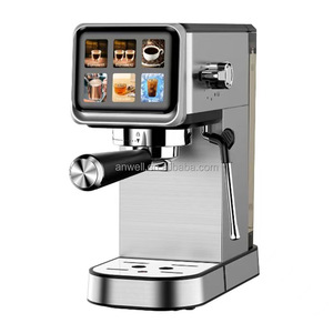 Machine à café expresso Anwell avec écran tactile couleur, 20 bars, 2-en-1 pour dosettes et café moulu, avec réservoir d'eau de 1,6 L - Product Image 5