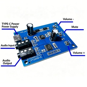 Module de contrôle de volume numérique PT2259, DC 5-15V, bouton d'alimentation Type-C, entrée/sortie AUX réglable pour amplificateur/haut-parleur DIY - Product Image 5