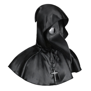 Robe de prêtre médiévale noire à capuche, costume de moine sorcier missionnaire, tenue de Grim Reaper pour Halloween Cosplay LARP - Product Image 6