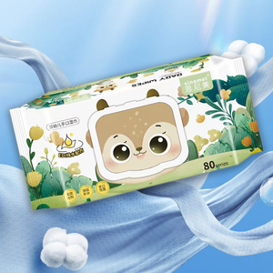 Lingettes pour bébé en marque privée, lingettes nettoyantes multi-usages pour le visage, les mains et les fesses, vente en gros de lingettes humides pour bébé - Product Image 2
