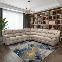 Modernes U-förmiges Heimkino-Relaxsofa 8-Sitzer Wohnzimmermöbel Maßgefertigtes Hochwertiges Langlebiges Sofa aus Chinesischer Fabrik