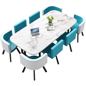 Bàn họp hình chữ nhật 2m, bộ ghế đàm phán hiện đại phong cách Bắc Âu, bàn hội nghị nhỏ - Product Image 4