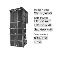 CVR professionnel 8 pouces ligne réseau Audio système son extérieur actif 18 pouces Subwoofer haut-parleur