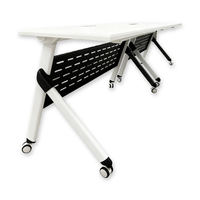 Table de conférence commerciale moderne multifonctionnelle extensible et pliable en métal, bureau de formation durable et écologique, mobilier de bureau