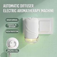 Diffuseur d'huiles essentielles sans eau 40 ml, mural, en verre, à brancher, commercial, mécanique, 5V LED, léger