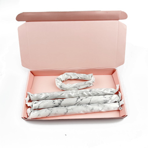 Món Quà Kỳ Nghỉ Tạo Kiểu Tóc Con Lăn <span class=keywords><strong>Satin</strong></span> Gối Con Lăn Heatless Tóc Curler Với Hộp Quà Tặng - Product Image 1