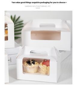 Maffenポータブル1/<span class=keywords><strong>2</strong></span>/4/6-ピースカップケーキエッグタルトプレートパッキングボックスSnow Mei Niang Design食品グレードペーパーボードエンボス寿司用 - Product Image 2